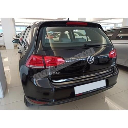 For Volkswagen Golf 7 2012-2020 Chrome Tailgate Trunk Trim Bottom Lath Body Car Auto Accessory Diffüser Spilitter Car-styling