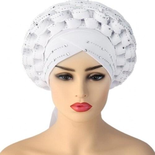 Muslim Turbans Caps Women Adjustable Lace Up Plain Inner Hijab Cap With Diamond 2021 New Bonnet Islam Muslim Fashion Hijab Scarf