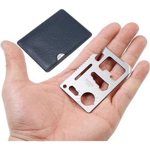 11 in 1 Pocket Tool Card Knife Hunting Survival Camping Military Multi-function Card Knife