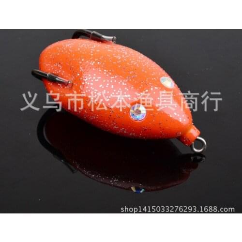 100pcs/lot 2.5"6.35cm classic Ray frog bait lures bait lures hard bait dwrs6110d 0.51OZ 14.6 blackfish mandarin Tackleing