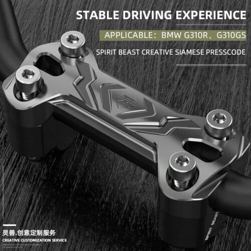 Spirit Beast Motorcycle Handlebar Riser Pressure Code cover mount Fixing Handlebar aluminium alloy Code FOR BMW G310GS G310R