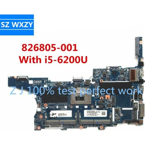 For HP EliteBook 840 G3 Laptop Motherboard 826805-001 826805-601 i5-6200U 6050A2728501-MB-A01 MB 100% Tested