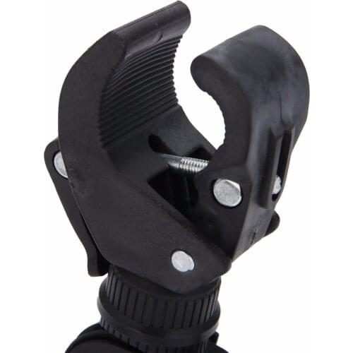 2019 New Adjustable Bike LED Flashlight Mount Bracket 360 Degree Bicycle Bike Flashlight Bracket Clip Mount Clamp Holder