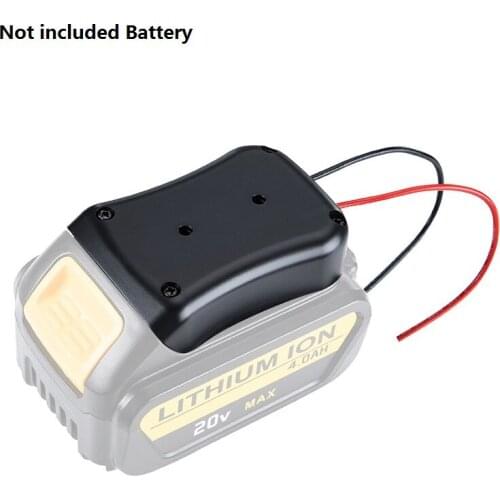 New Upgrade Battery Adapter for DeWALT 18V Dock Power Connector with 12 Awg Wires Connectors Adapter Tool Accessories
