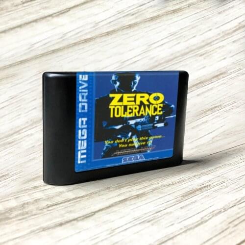 Zero Tolerance - EUR Label Flashkit MD Electroless Gold PCB Card for Sega Genesis Megadrive Video Game Console
