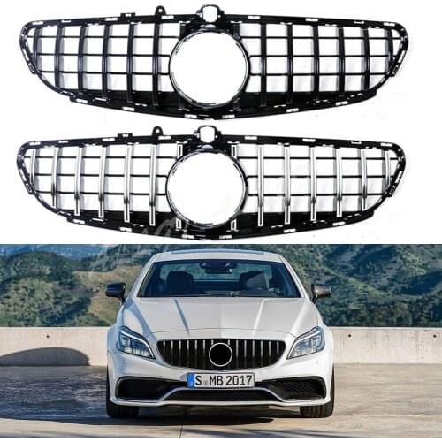 Car Front Racing Facelift Grill Upper Bumper Grille Cover For Mercedes Benz W218 CLS-Class CLS63 AMG 2015 2016 2017 2018