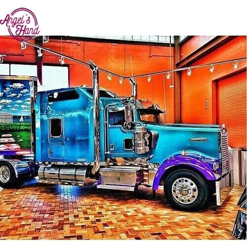 Full Square Drill 5D DIY Diamond Painting Classic truck 3D Embroidery Cross Stitch Mosaic Rhinestone Home Decor Gift