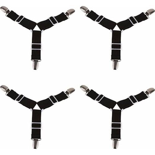 Adjustable Bed Sheet Clips Cover Grippers Holder Mattress Duvet Blanket Fastener Straps Fixing Slip-Resistant Belt 2PCS