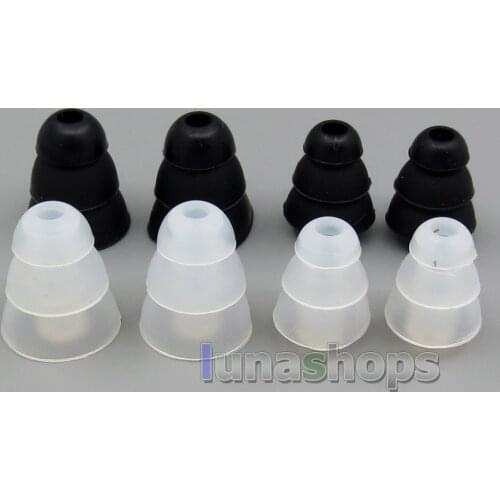 LN005184 Earphone Silicone 3 layer Tips With Thin Tube For Etymotic ER4B ER4s ER4P ER4PT etc