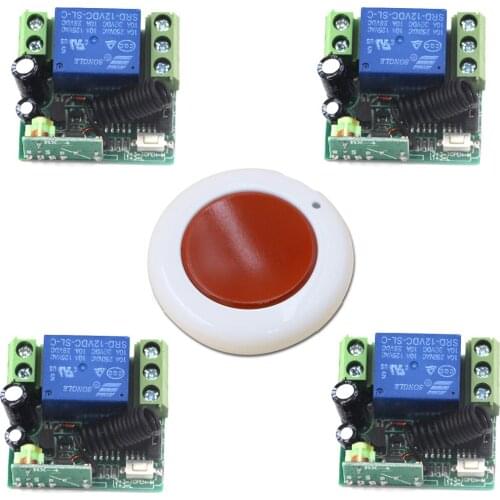 Smart Wireless Remote Control Light Switch 1CH 10A Mini Relay 315Mhz RF Remote Switch System Receiver Transmitter 315/433Mhz
