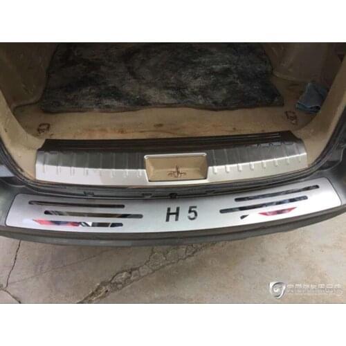 High quality stainless steel Rear bumper Protector Sill For 2010-2012 Great Wall Haval/Hover H5 Car-styling Car-covers