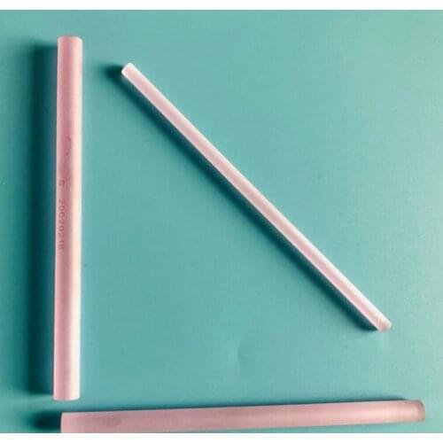 Top quality laser crystal rods laser bar for yag / diode laser handpiece with yellow pink color in stock