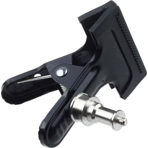 FOTGA Light Stand Clip Big Clamp Grip For Flash Trigger Mono light Mount Bracket with 1/4" Screw
