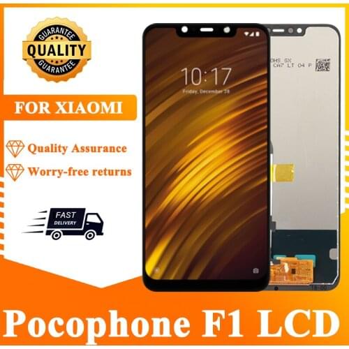 6.18 inches LCD With Frame For Xiaomi Poco F1 Display Touch Screen Digitizer Assembly For XiaoMi Pocophone F1 LCD Replacement