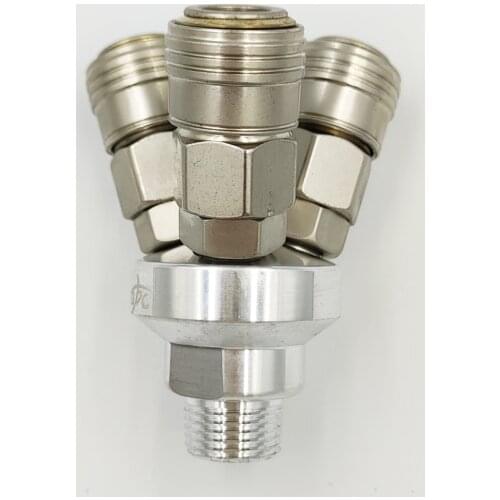 1PCS C-type 1/4 Round Two-way Pneumatic Joint Quick-connect SMY Air Pump Compressor Fitting High Quality