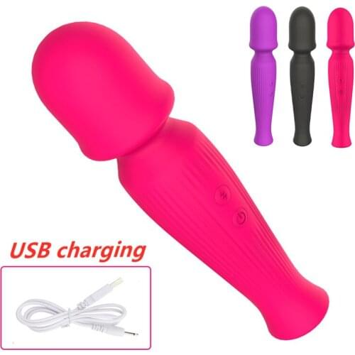 10modes Powerful Vibrator AV Magic Wand Body Massager Clit Stimulator female vibrating Dildo Masturbator Adult Sex Toy for Women