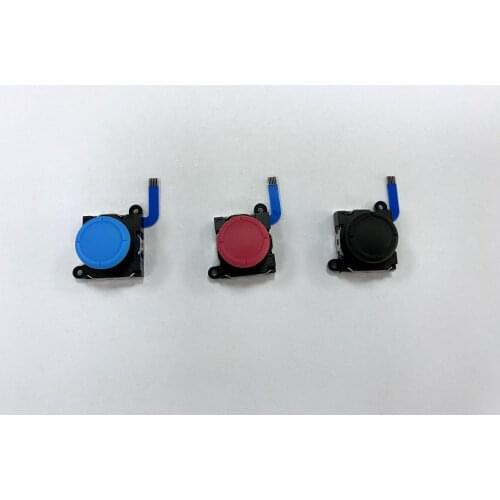 10Pcs Black/Blue/Red 3D Analog Joystick Thumb Sticks Sensor Module Replacement for NS Switch Joycon and Switch Lite
