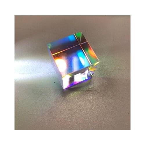 22mm rainbow cube, scientific cube optical prism photography accessories RGB prism optical glass prism four-sided color prism