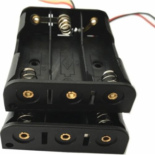 3XAA 4.5V battery holder 3AA battery box 3XLR6 battery case 3X1.5V battery shell 4.5V battery cell with 6''leads,300pcs/lot