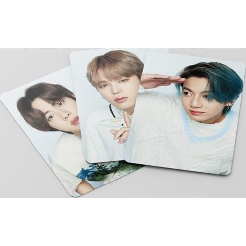 55PCS/SET Kpop Bangtan Boys BUTTER Lomo Card Poster 8th FESTA Anniversary Family Portrait PERSONA Collection Cartoon Photocard