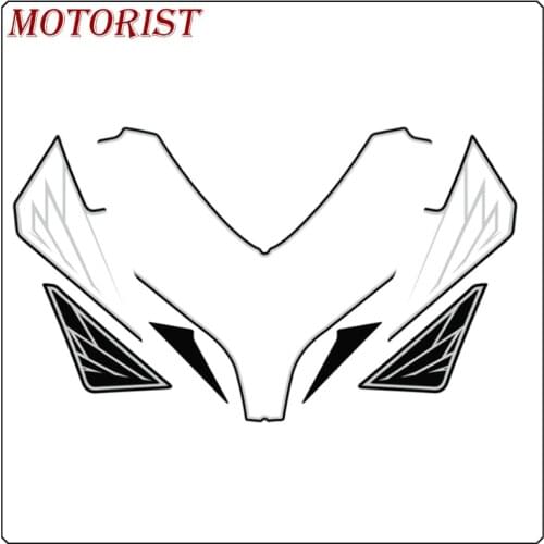MOTORIST Front Fairing Motor Number Board 3D Gel Protector for HONDA CBR1000RR 2004-05