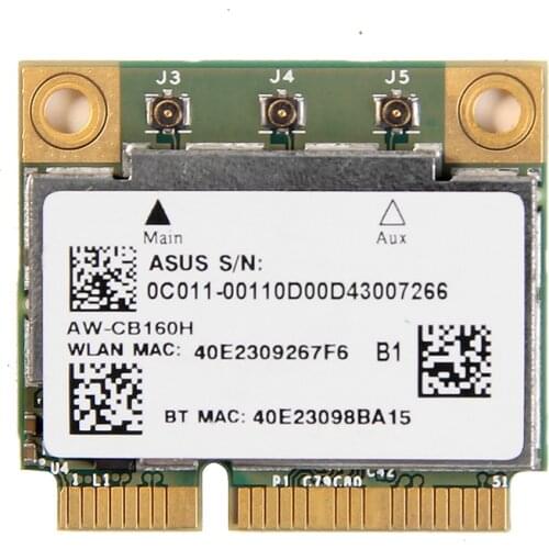 AzureWave AW-CB160H Broadcom BCM94360HMB 802.11AC 1300Mbps Wireless WIFI WLAN Bluetooth 4.0 Mini PCI-E Card support Mac OS