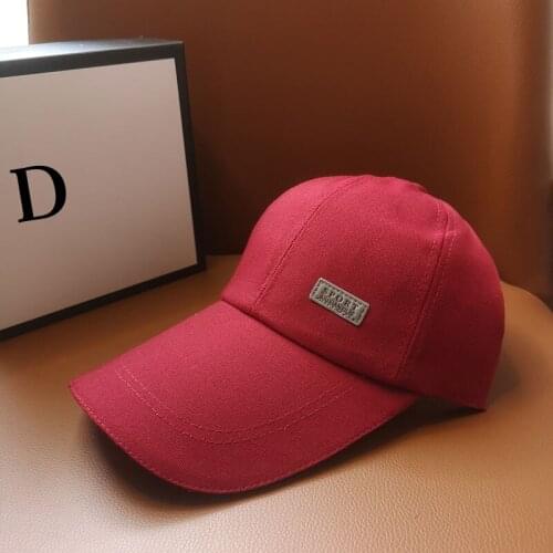 HT252 Women Men Hat Curved Sun Visor Light Board Solid Color Baseball Cap Men Cap Outdoor Sun Hat Adjustable Sports Caps