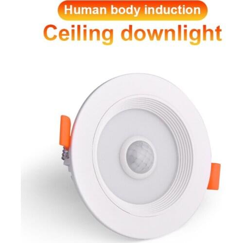 Safety embedded downlight Sound and light control, human body sensing, radar sensing spotlights corridor staircase LED downlight