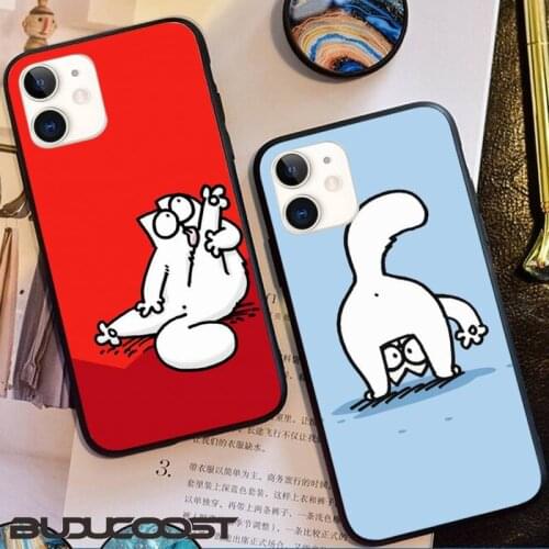 Reall Simons cat cartoon cute Phone Case for iphone 11 Pro 11 Pro Max X XS XR XS MAX 8plus 7 6splus 5s se 7plus SE 2020 case