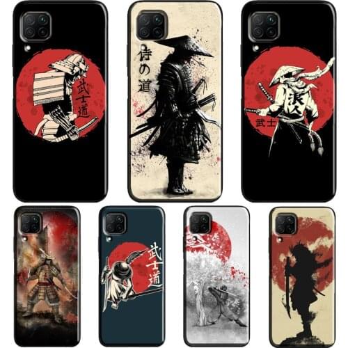 Japanese Samurai Warrior Case For Huawei P40 P30 P20 Mate 20 Lite P Smart Z 2019 2021 Nova 5T Honor 20 Pro 9X 8X