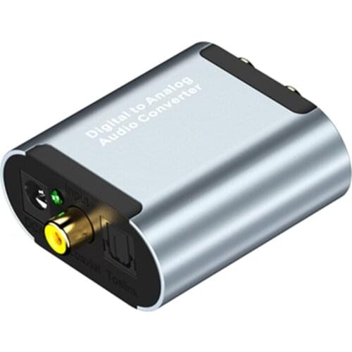 Digital to Analog Converter 192kHz Techole Aluminum Optical to RCA