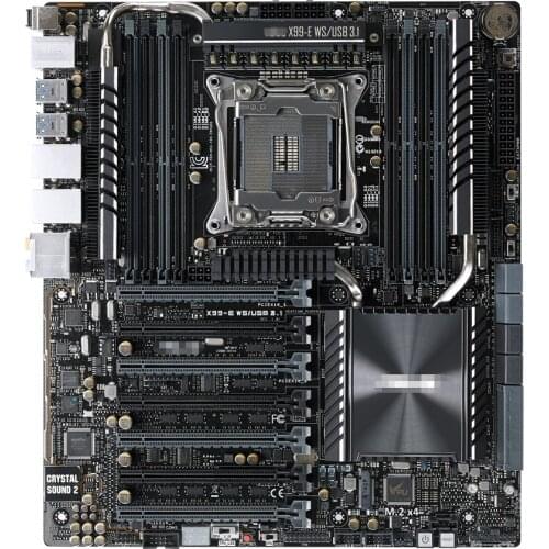 FOR ASUS X99-E WS / USB3.1 X99 Motherboard 7 graphics card mining assembly technical guidance