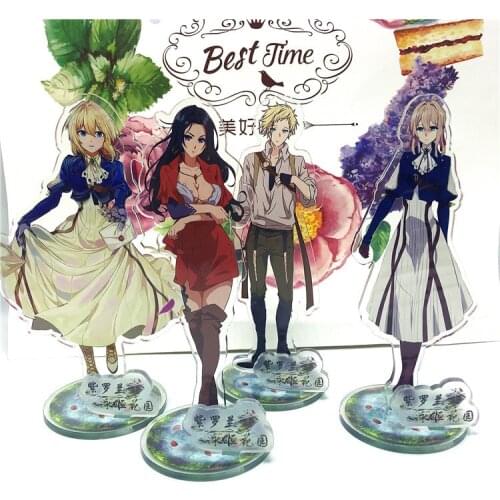 Violet Evergarden Acrylic Stand Model Cosplay Toys Anime Figure Action Desk Decoration Colletion Toy