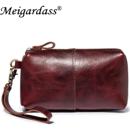 Genuine Leather Clutch Bags for Men Hand Bag Male Long Money Wallets Mobile Phone Pouch men Party Clutch Coin Purse Bolsa