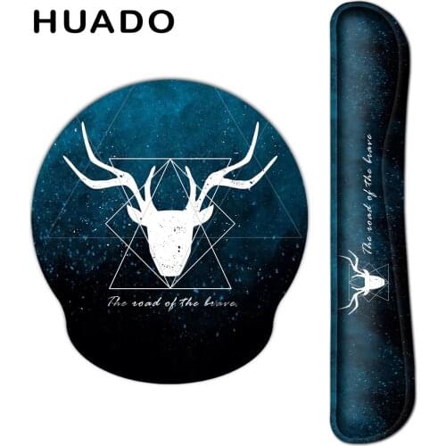 Mouse Pad with Wrist Support Comfort Soft Sponge Non Slip Rubber Bottom Keyboard Pad for PC Computer Laptop