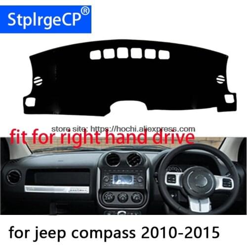 For jeep Compass 10-15 right hand drive dashboard mat Protective pad black Red car-styling Interior Refit sticker Mat products