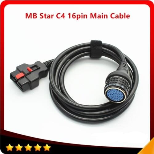 High quality SD Connect Compact4 OBD2 16PIN Cable for MB Star SD C4 OBD II 16 pin main testing Cable car diagnostic tools adapte