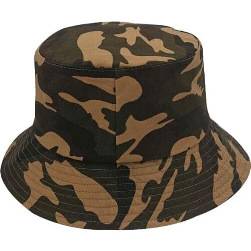 Men Women Army Green Bucket Hats Hip Hop Fisherman Fashion Hats Cotton Outdoor Summer Casual Swag Bob Visor Bucket Caps
