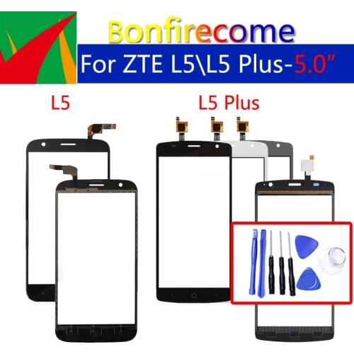 For ZTE Blade L5 L5 Plus L5Plus Touch Screen Panel Digitizer Sensor Front Glass Outer Touchscreen Replacement 5.0 inch