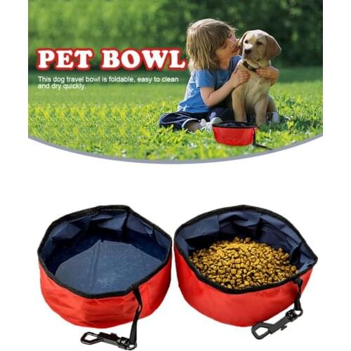Pet Bowl Collapsible Non-Toxic Portable Foldable Food Feeder Water Bowl Dog Bowl Cat Water Container For Outdoor Travel Hiking