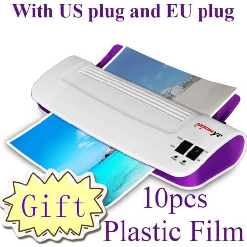 Professional Thermal Office Hot and Cold Laminator Machine for A4 Document Photo Blister Packaging Plastic Film Roll Plastificad