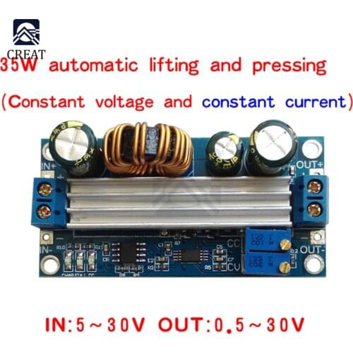 CC CV Adjustable 3A 35W DC 5 -30V to DC 0.5 -30V Step Up Down Buck Boost Converter Power Supply Module Voltage Regulator