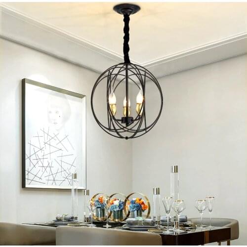Rural round globe candle chandelier lamps gold hall entrance balcony cloarkroom corridor restaurant living room lights