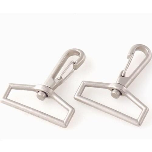 1.5" Silver Swivel Clasp Claw for Dog Collar Webbing Lobster Clasp Trigger Snap Clasp Belt Buckle Swivel Hook Handbag Purse Clip