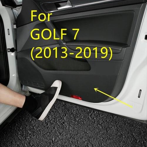 For Volkswagen Golf 7/7.5 Special Door Kick Pad Interior Modifier Decorative Door Plate Scratch and Dirt Resistant Protection