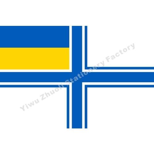Ukraine Naval Ensign Of Ukraine 150X90cm (3x5FT) 115g 100D Polyester Free Shipping Ukraine Flag