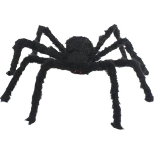 VKTECH Halloween Decorations Horror Prop Simulated Plush Spider Trick Toys