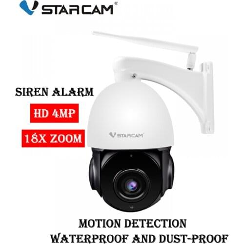 Vstarcam 4MP smart PTZ Wi-Fi outdoor camera FOR LONG DISTANCE 18X ZOOM Waterproof Speed Dome IR 50M P2P CCTV Security Audio Cam