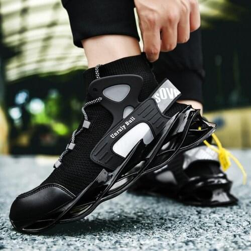 Large Size High-top Outdoor Sneakers Socks Men Running Shoes Men Sports Sneakers Man Sport Black Knit Tennis Trainers Gym E-1037