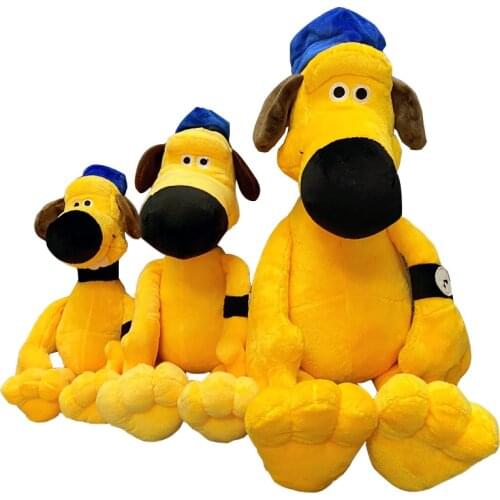High Quality Cartoon Movie Plush Toy Shepherd Yellow Bitzer Partner Soft Stuffed Doll For Gift